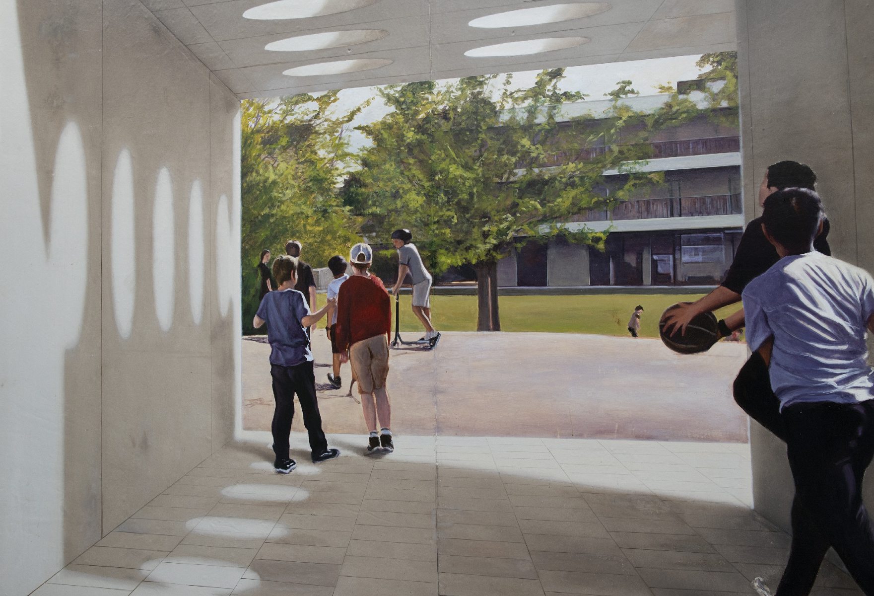 Mural Colegio Público Meinier (Ginebra-Suiza)