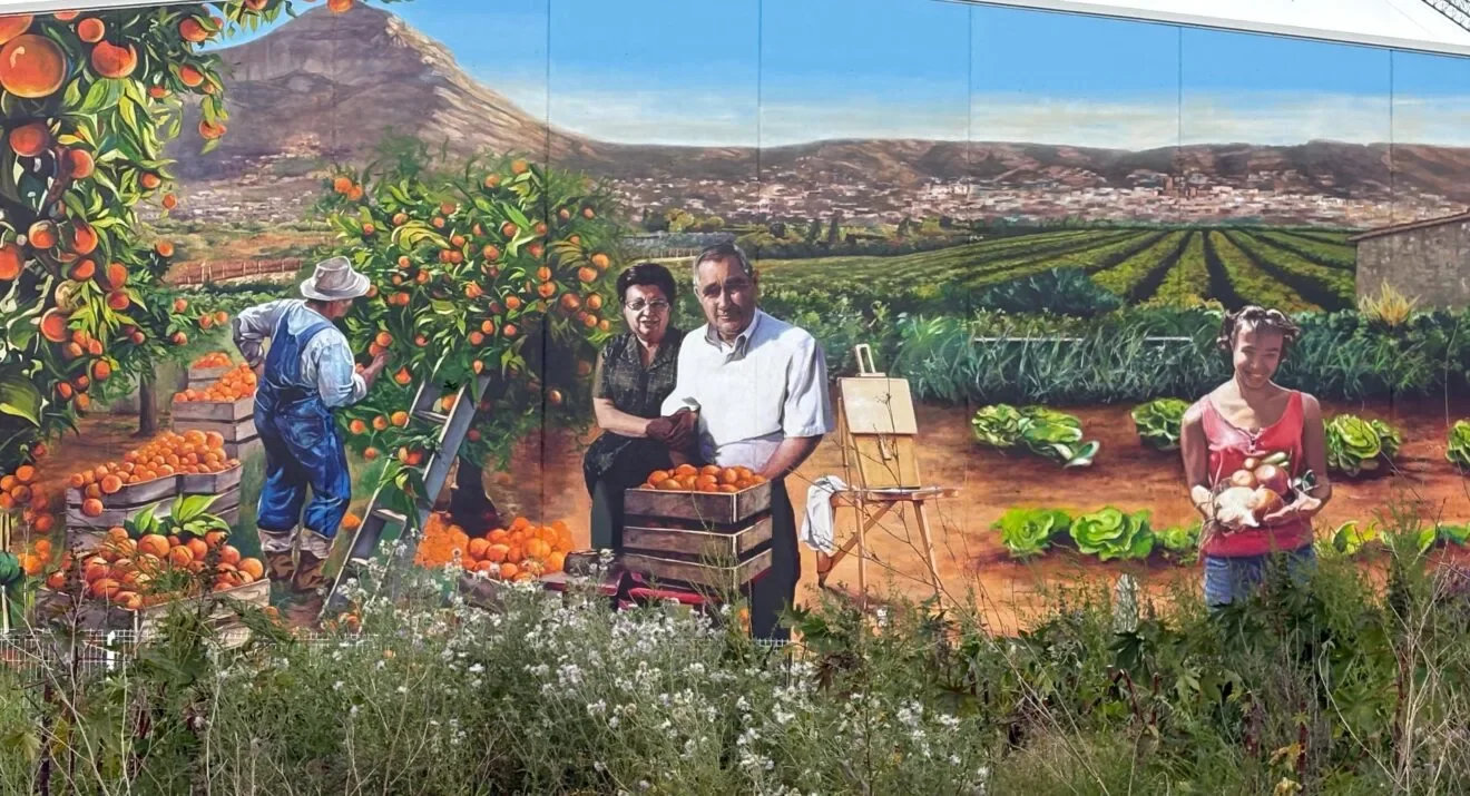 Mural historia agrícola de Xábia