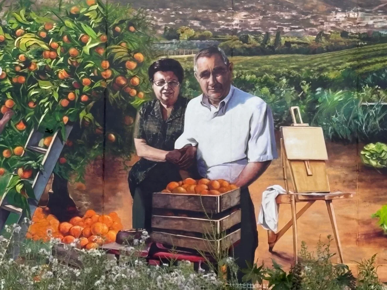 Mural historia agrícola de Xábia