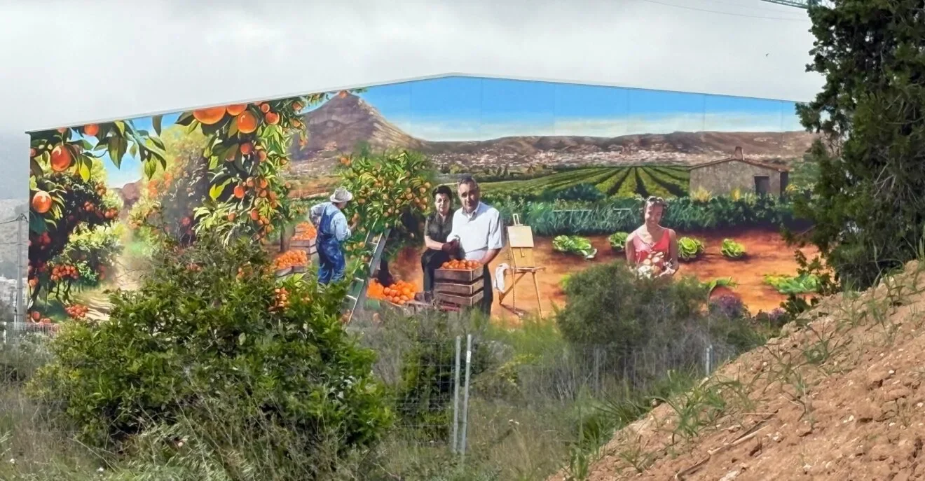 Mural historia agrícola de Xábia