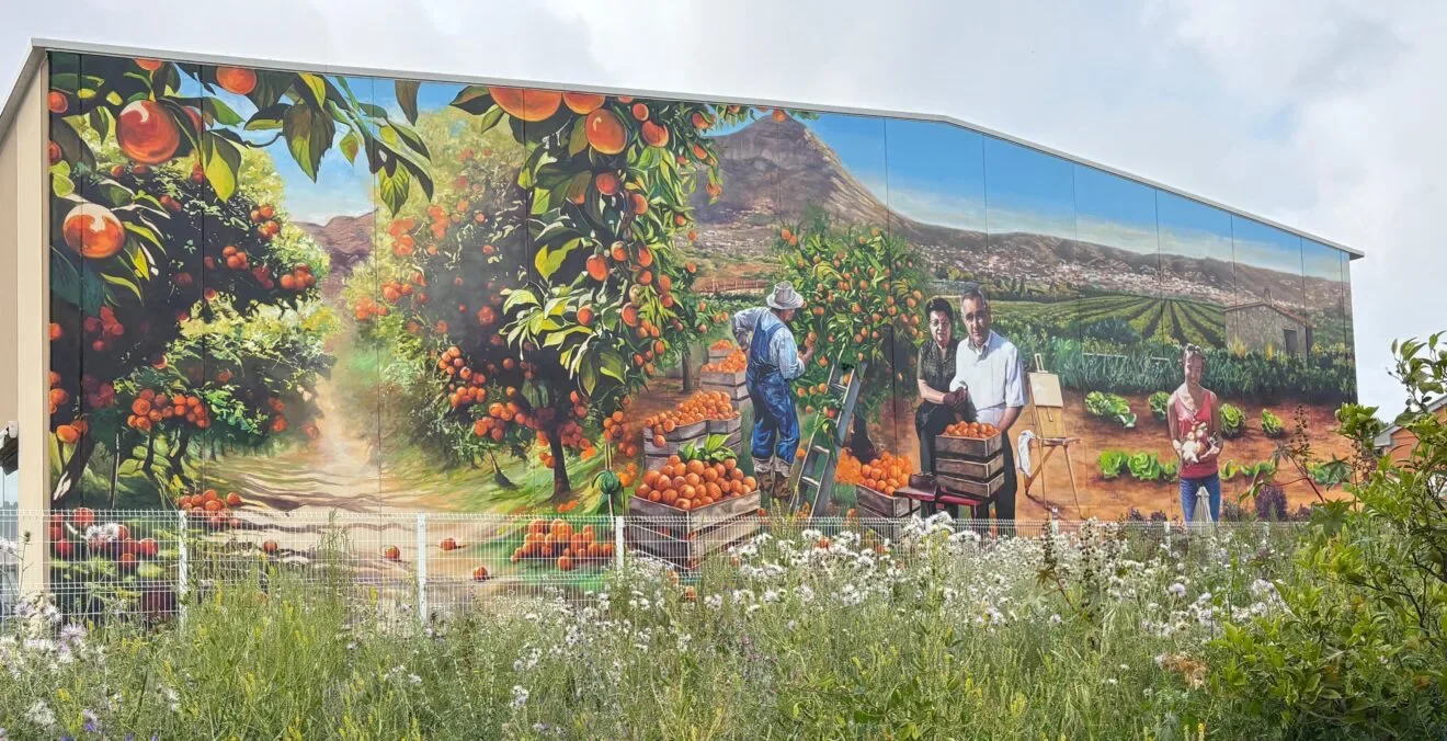 Mural historia agrícola de Xábia