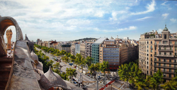 Paseo de Gracia desde la Pedrera